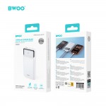 Външна батерия BWOO Ultra thin 22,5W 10000 mAh power bank, white Външна батерия BWOO Ultra thin 22,5W 10000 mAh power bank, white