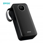 Външна батерия BWOO 22,5W 30000 mAh power bank with LCD screen, black Външна батерия BWOO 22,5W 30000 mAh power bank with LCD screen, black