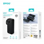 Външна батерия BWOO 22,5W 30000 mAh power bank with LCD screen, black Външна батерия BWOO 22,5W 30000 mAh power bank with LCD screen, black