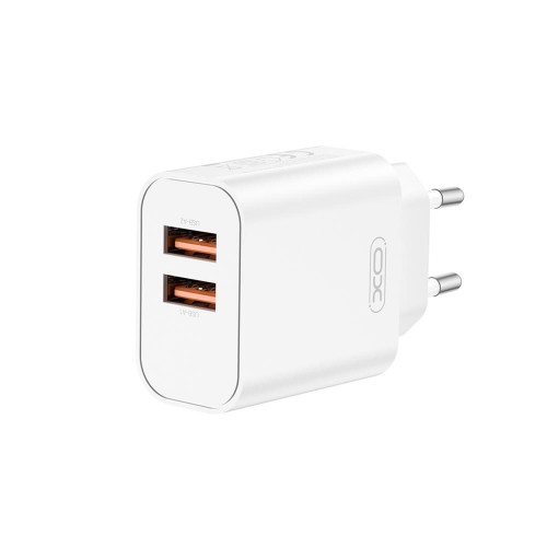 Зарядно за телефон XO wall charger CE34 2x USB 2,4A, Бяло универсално Зарядно за телефон XO wall charger CE34 2x USB 2,4A, Бяло универсално