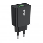 Мрежово зарядно устройство BWOO wall charger CDA249 5V 2,4A USB-A, Черно