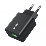Мрежово зарядно устройство BWOO wall charger CDA249 5V 2,4A USB-A, Черно