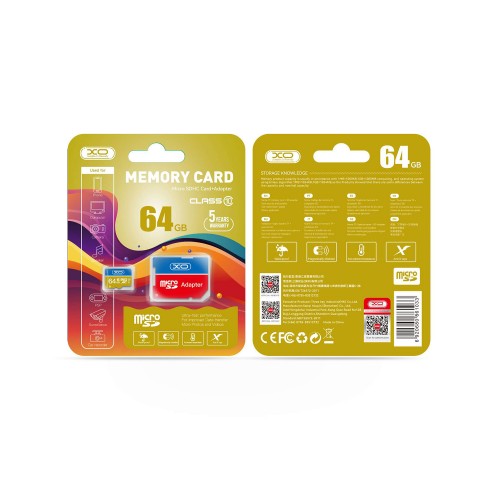 Карта памет XO memory card 64GB microSDHC cl. 10 + adapter