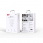 Мрежово зарядно устройство, XO wall charger CE36 GaN QUICK CHARGER PD 45W 1x USB-C 1x USB white Мрежово зарядно устройство, XO wall charger CE36 GaN QUICK CHARGER PD 45W 1x USB-C 1x USB white