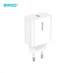 Бързо зарядно BWOO wall charger CDA233 PD 20W 1x USB-C white Бързо зарядно BWOO wall charger CDA233 PD 20W 1x USB-C white