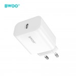 Бързо зарядно BWOO wall charger CDA233 PD 20W 1x USB-C white Бързо зарядно BWOO wall charger CDA233 PD 20W 1x USB-C white