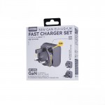 Зарядно за пътувания универсално, REMAX TRAVEL CHARGER SET 30W RP-U192 EU/UK/US BLACK