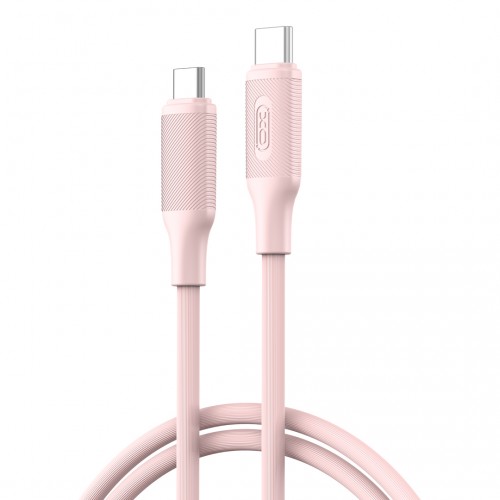 Кабел за зареждане и данни XO NB-Q265B PD USB-C - USB-C 1,0m 60W розов Кабел за зареждане и данни XO NB-Q265B PD USB-C - USB-C 1,0m 60W розов