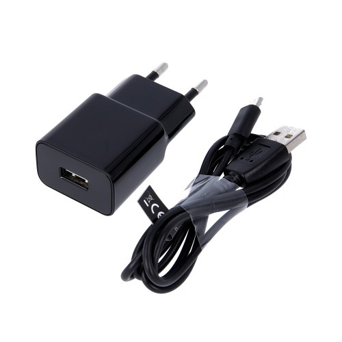 Адаптер за телефон универсален Maxlife MXTC-01 1x USB 2.1A Черен + micro USB кабел Адаптер за телефон универсален Maxlife MXTC-01 1x USB 2.1A Черен + micro USB кабел