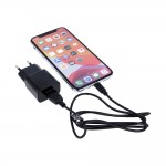 Адаптер за телефон универсален Maxlife MXTC-01 1x USB 2.1A Черен + micro USB кабел Адаптер за телефон универсален Maxlife MXTC-01 1x USB 2.1A Черен + micro USB кабел