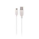 Адаптер за телефон универсален Maxlife MXTC-01 1x USB 2.1A Бял + USB-C кабел