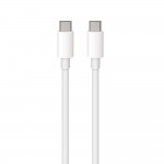 Кабел за зареждане и данни Maxlife MXUC-05 cable USB-C - USB-C 2,0 m 100W Бял