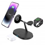 Безжично зарядно Maxlife MXWC-03, magnetic wireless charger 3in1, 15W, Черен Безжично зарядно Maxlife MXWC-03, magnetic wireless charger 3in1, 15W, Черен