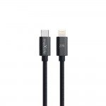 Кабел за зареждане и данни Maxlife MXUC-12 cable USB-C - Lightning 2,0 m 27W Черен