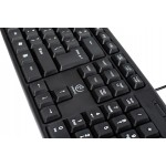 Клавиатура USB Rebeltec Uno wire keyboard Черна