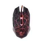 Геймърска мишка Rebeltec Diablo оптична 2400 DPI 6 бутона, оплетен кабел, Ергономична с подсветка