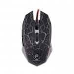 Геймърска мишка Rebeltec Diablo оптична 2400 DPI 6 бутона, оплетен кабел, Ергономична с подсветка