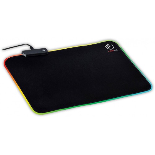 Геймърска подложка за мишка Rebeltec mouse pad LED SLIDER M, 360 x 260 x 3мм светеща