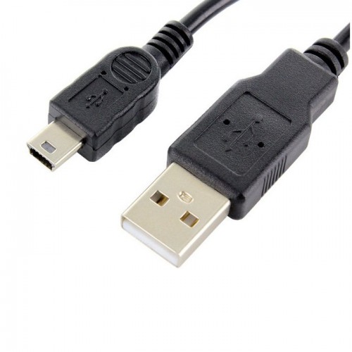 Кабел Forever USB - mini USB 1,0 m 1A Черен, T_0011208
