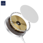 Безжично зарядно устройство WIWU wireless charger Wi-W009 magnetic white 15W Безжично зарядно устройство WIWU wireless charger Wi-W009 magnetic white 15W