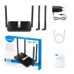 Безжичен рутер Cudy LT500D, 4G LTE AC1200, 2.4/5 GHz, 300 - 867 Mbps, 10/100, работи и със SIM карта!
