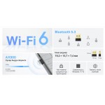 Безжичен USB 2-лентов адаптер TP-Link Archer TX10UB Nano AX900 Wi-Fi 6 Bluetooth 5.3