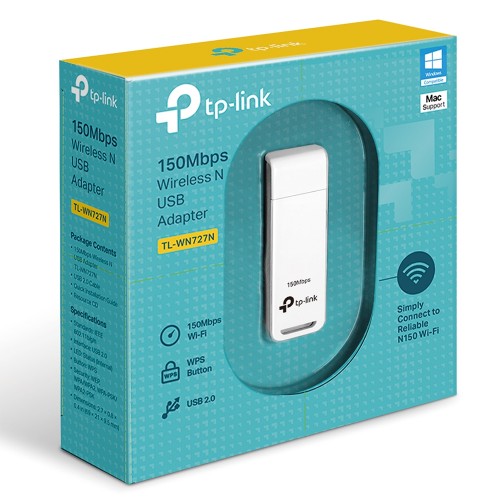 TP-Link TL-WN727N Безжичен USB адаптер ver: 6.0 TP-Link TL-WN727N Безжичен USB адаптер ver: 6.0