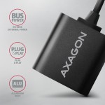 Външна звукова карта Axagon USB sound card with 15 cm cable and metal body. Външна звукова карта Axagon USB sound card with 15 cm cable and metal body.