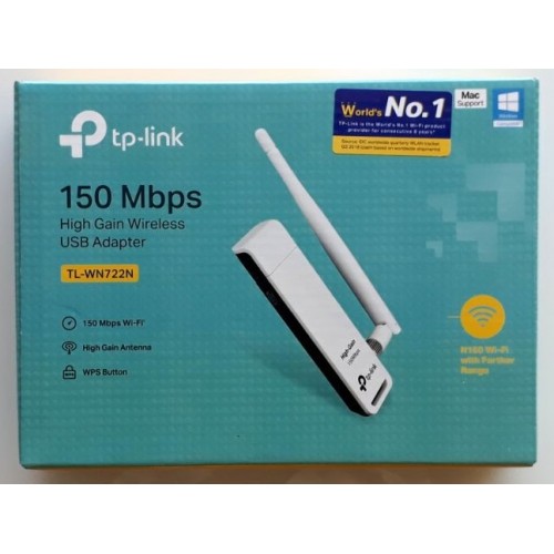 Безжичен USB адаптер TP-Link TL-WN722N Безжичен USB адаптер TP-Link TL-WN722N