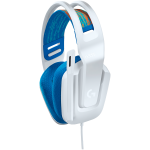 Слушалки, Logitech G335 Gaming Headset, PRO-G 40 mm Drivers, DTS Headphone:X 2.0 Surround, Blue Voice Microphone, 240 g, White Слушалки, Logitech G335 Gaming Headset, PRO-G 40 mm Drivers, DTS Headphone:X 2.0 Surround, Blue Voice Microphone, 240 g, White