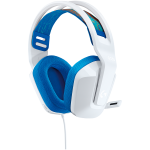 Слушалки, Logitech G335 Gaming Headset, PRO-G 40 mm Drivers, DTS Headphone:X 2.0 Surround, Blue Voice Microphone, 240 g, White Слушалки, Logitech G335 Gaming Headset, PRO-G 40 mm Drivers, DTS Headphone:X 2.0 Surround, Blue Voice Microphone, 240 g, White