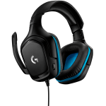 LOGITECH G432 Wired Gaming Headset 7.1 - LEATHERETTE - BLACK/BLUE - USB LOGITECH G432 Wired Gaming Headset 7.1 - LEATHERETTE - BLACK/BLUE - USB