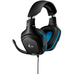LOGITECH G432 Wired Gaming Headset 7.1 - LEATHERETTE - BLACK/BLUE - USB LOGITECH G432 Wired Gaming Headset 7.1 - LEATHERETTE - BLACK/BLUE - USB