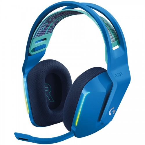 Слушалки, Logitech G733 Wireless Headset, Lightsync RGB, Lightspeed Wireless, PRO-G 40 mm Drivers, 981-000943 Слушалки, Logitech G733 Wireless Headset, Lightsync RGB, Lightspeed Wireless, PRO-G 40 mm Drivers, 981-000943