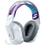 Слушалки, Logitech G733 Wireless Headset, Lightsync RGB, Lightspeed Wireless, PRO-G 40 mm Drivers, DTS Headphone:X 2.0 Surround, Blue Voice Microphone, 278 g, White Слушалки, Logitech G733 Wireless Headset, Lightsync RGB, Lightspeed Wireless, PRO-G 40 mm Drivers, DTS Headphone:X 2.0 Surround, Blue Voice Microphone, 278 g, White