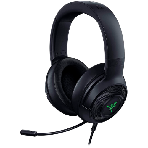 Razer Kraken V3 X USB, Gaming Headset, HyperClear Cardioid Mic, TriForce 40mm Drivers, Hybrid fabric and memory foam ear cushions, Razer Chroma™ RGB, 7.1 Surround Sound, USB-A Razer Kraken V3 X USB, Gaming Headset, HyperClear Cardioid Mic, TriForce 40mm Drivers, Hybrid fabric and memory foam ear cushions, Razer Chroma™ RGB, 7.1 Surround Sound, USB-A