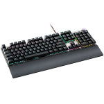 Механична клавиатура CANYON Nightfall GK-7, Wired, Black 104 mechanical switches, 22 types of lights,Removable magnetic wrist rest,4 Multifunctional control knob,1.6m Braided cable,US layout,dark grey Механична клавиатура CANYON Nightfall GK-7, Wired, Black 104 mechanical switches, 22 types of lights,Removable magnetic wrist rest,4 Multifunctional control knob,1.6m Braided cable,US layout,dark grey