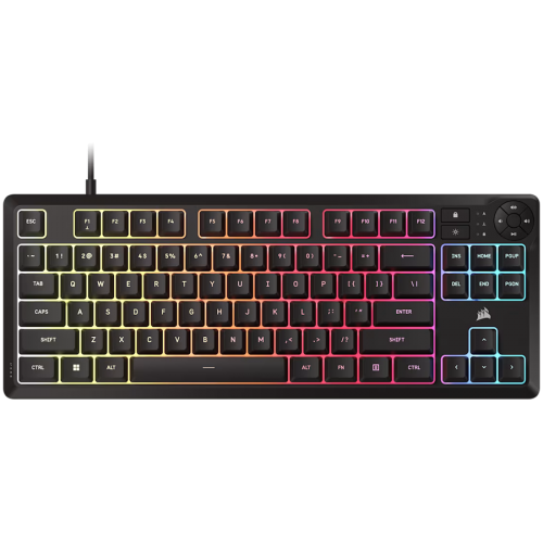 CORSAIR K55 CORE TKL RGB Gaming Keyboard, Backlit Zoned RGB LED, Rubberdome CORSAIR K55 CORE TKL RGB Gaming Keyboard, Backlit Zoned RGB LED, Rubberdome