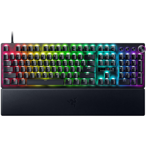 Гейминг клавиатура Razer Huntsman V3 Pro - US Layout, Analog Optical Switch Gen-2, Razer Chroma RGB, Magnetic Firm Leatherette Wrist Rest