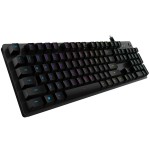 Клавиатура, Logitech G512 Keyboard, GX Brown Tactile, Lightsync RGB, USB Passthrough Data/Power, Alumium Alloy, Game Mode, Black Carbon, 920-009352