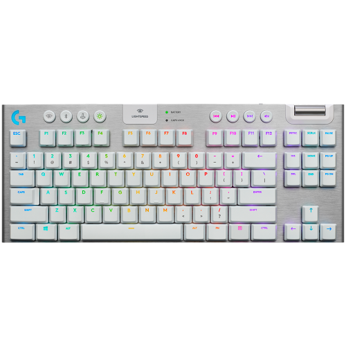 Клавиатура, Logitech G915 X LIGHTSPEED TKL Low-Profile Wireless Gaming Keyboard - WHITE - US INT`L - EMEA28i-935 Клавиатура, Logitech G915 X LIGHTSPEED TKL Low-Profile Wireless Gaming Keyboard - WHITE - US INT`L - EMEA28i-935