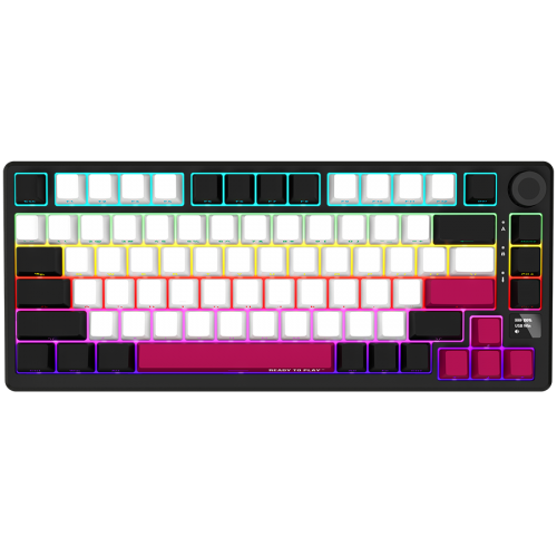 LORGAR KBP7075W, Wireless 75% Mechanical Gaming Keyboard Pro, Black/red, EN layout LORGAR KBP7075W, Wireless 75% Mechanical Gaming Keyboard Pro, Black/red, EN layout