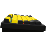 Гейминг клавиатура LORGAR KBP7075W, Wireless 75% Mechanical Gaming Keyboard Pro, Black/yellow, EN layout