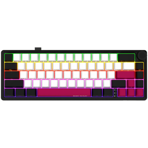 LORGAR KBP70MW, Wireless 65% Mechanical Gaming Keyboard Pro, Black/red, EN layout LORGAR KBP70MW, Wireless 65% Mechanical Gaming Keyboard Pro, Black/red, EN layout