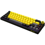 LORGAR KBP70MW, Wireless 65% Mechanical Gaming Keyboard Pro, Black/yellow, EN layout LORGAR KBP70MW, Wireless 65% Mechanical Gaming Keyboard Pro, Black/yellow, EN layout