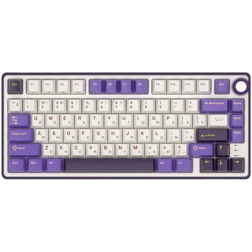 Гейминг клавиатура ROYAL KLUDGE R75 Blackberry Mousse Gaming Keyboard K silver switch Гейминг клавиатура ROYAL KLUDGE R75 Blackberry Mousse Gaming Keyboard K silver switch