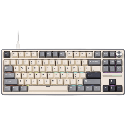 ROYAL KLUDGE R87Pro Half Grey Gaming Keyboard Creamy switch ROYAL KLUDGE R87Pro Half Grey Gaming Keyboard Creamy switch
