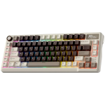 ROYAL KLUDGE RK L75 Mocha Grey Gaming Keyboard Cream switch ROYAL KLUDGE RK L75 Mocha Grey Gaming Keyboard Cream switch
