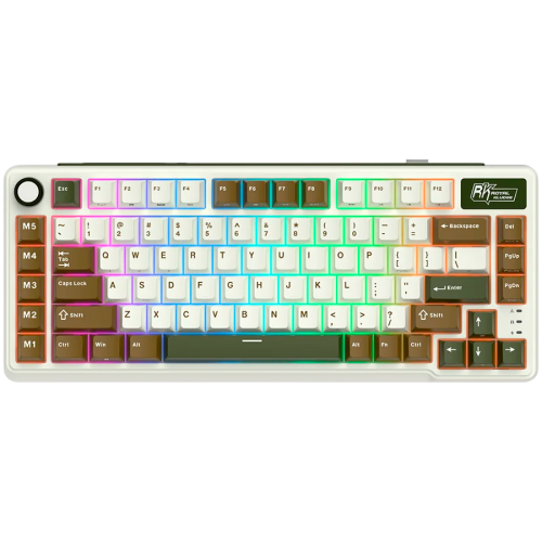 ROYAL KLUDGE RK L75 Palm Green Gaming Keyboard Cream switch ROYAL KLUDGE RK L75 Palm Green Gaming Keyboard Cream switch