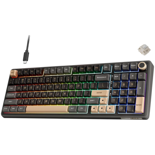 Клавиатура ROYAL KLUDGE RK R98Pro Phantom Gaming Keyboard Cream switch, RK-R98PRO-PHNTM-CRMSW-US Клавиатура ROYAL KLUDGE RK R98Pro Phantom Gaming Keyboard Cream switch, RK-R98PRO-PHNTM-CRMSW-US